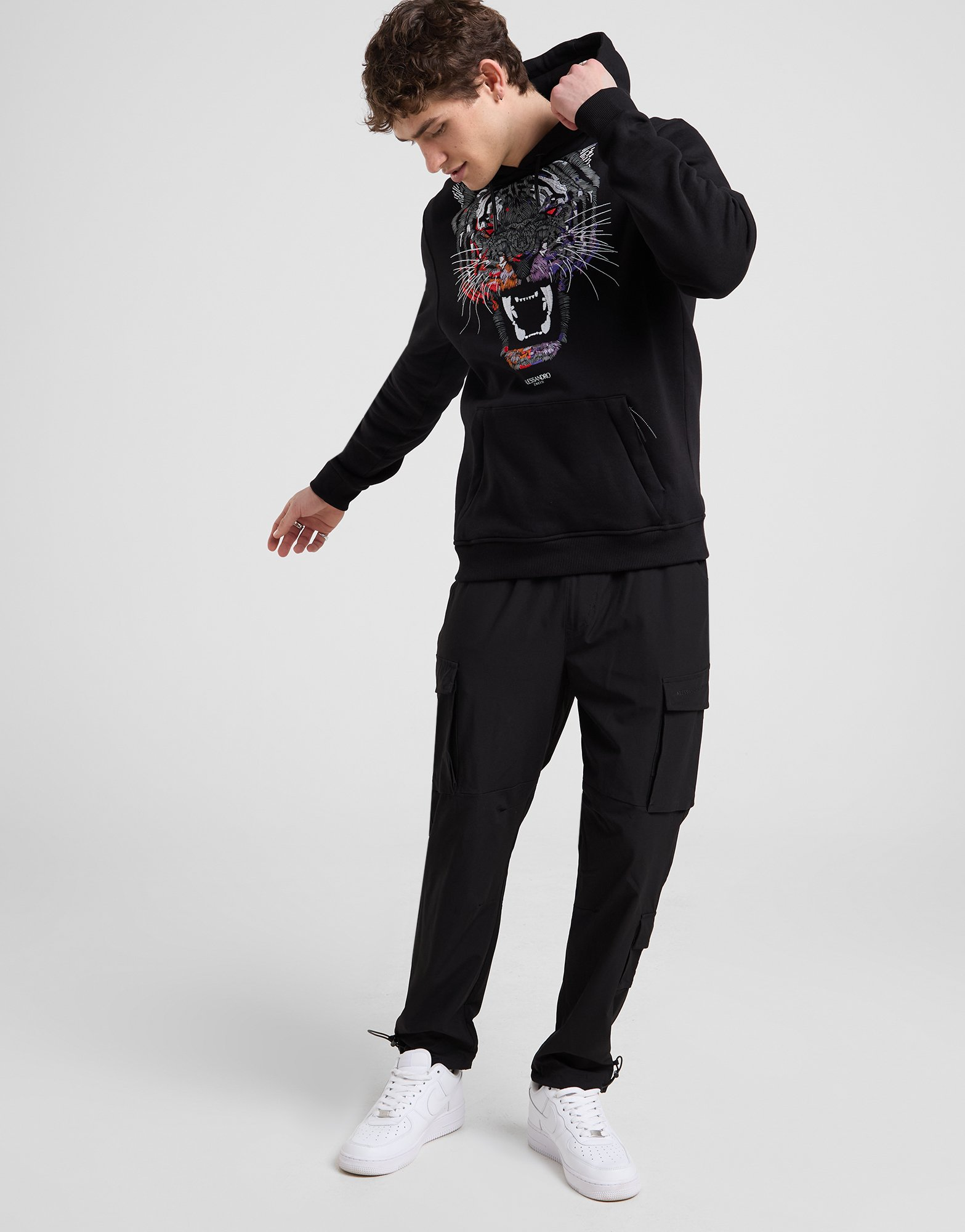 Alessandro Zavetti Sweat à Capuche Growler Homme