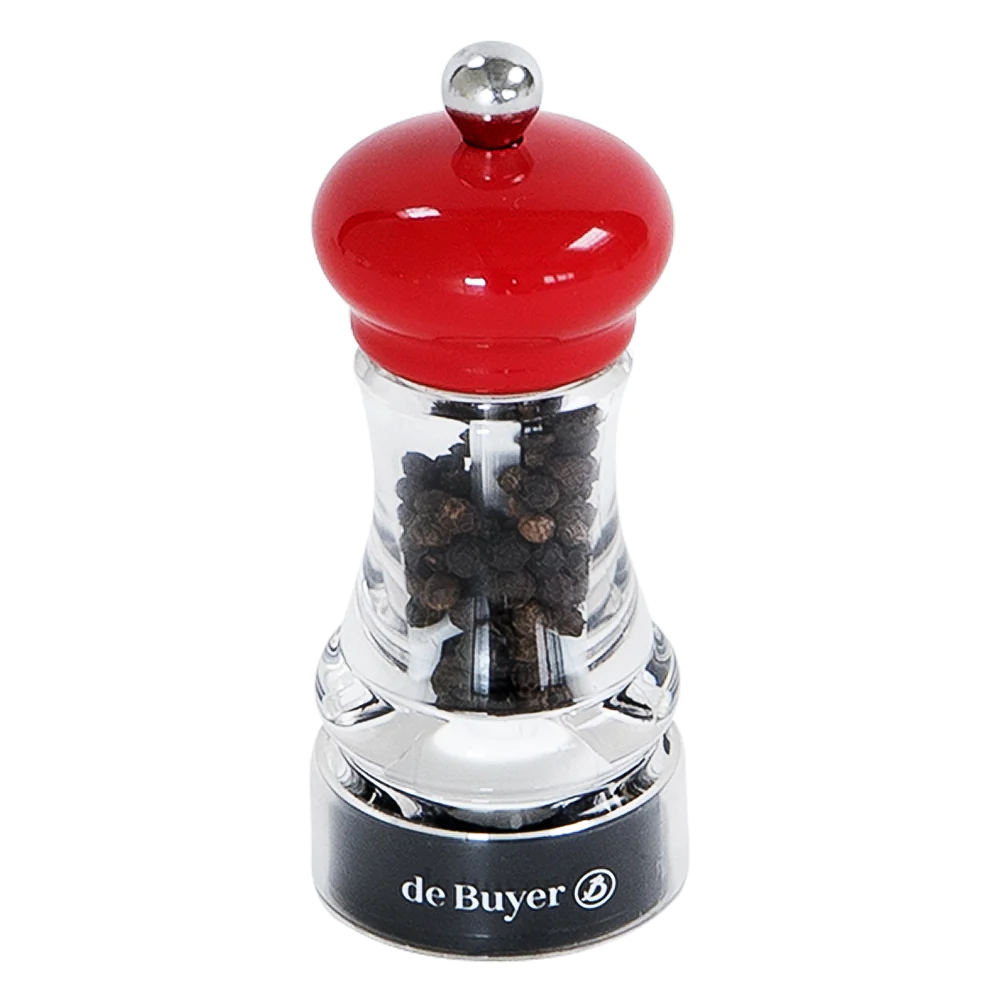 Moulin à épice Hip Hop 11 cm rouge De Buyer
