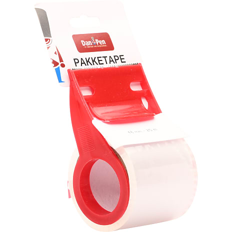 Danpen pakketape m. dispenser - klar