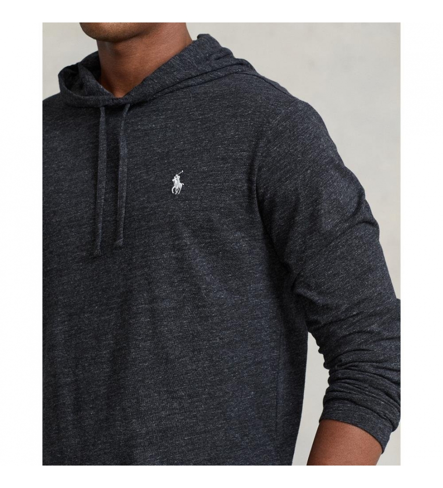 Moletom Ralph Lauren de manga comprida, preto mesclado