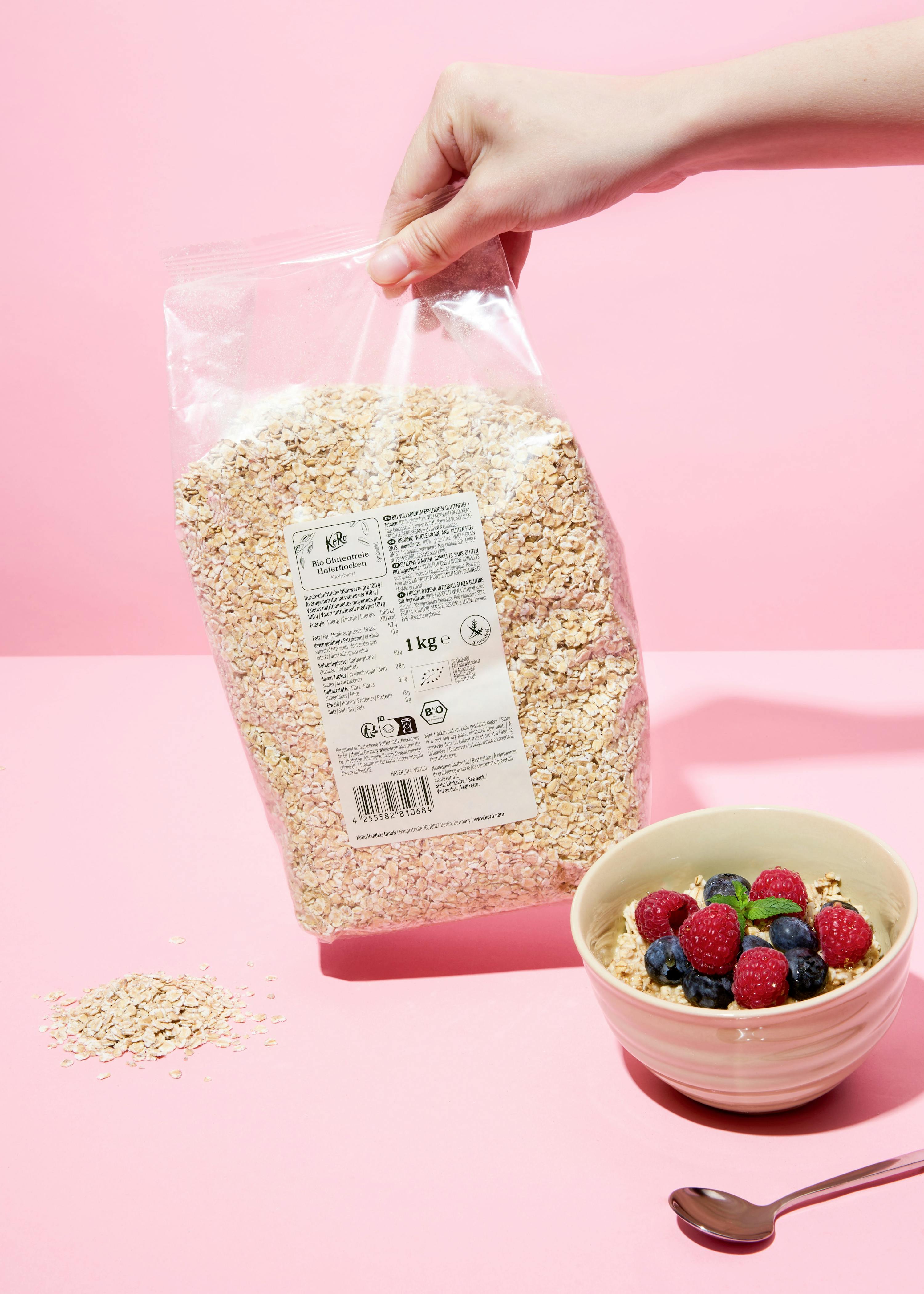 Glutenfreie Bio Haferflocken Kleinblatt 1 kg