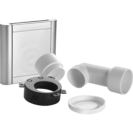 Sugekontakt med fittings i pose - alu-look