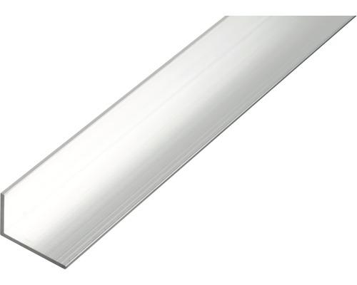 Aluminium hoekprofiel, natuurlijke afwerking, 30x20x2 mm, 2,6 m