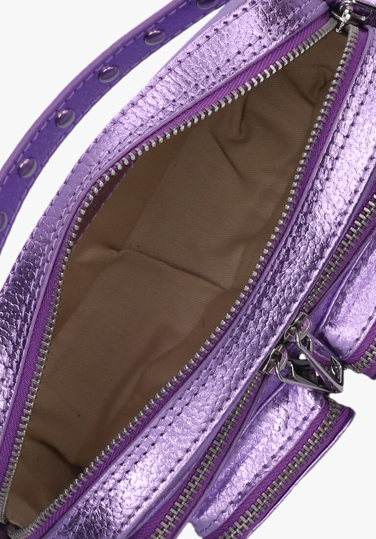 paarse núnoo crossbodytassen helena metallic