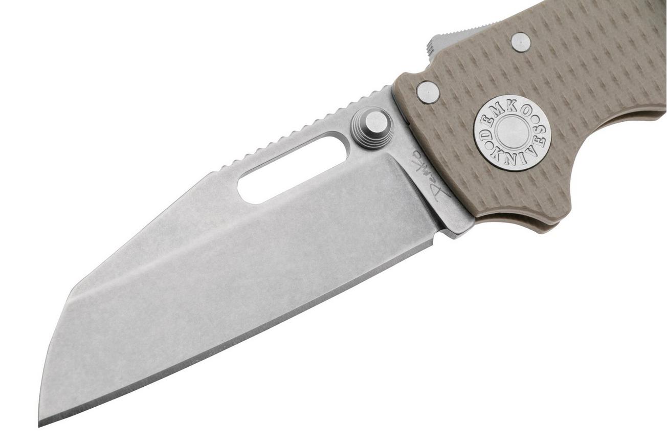 Demko Knives AD20.5 Shark-Lock CPM 3V Shark Foot AD205-3V-SFCT Coyote G10, zakmes