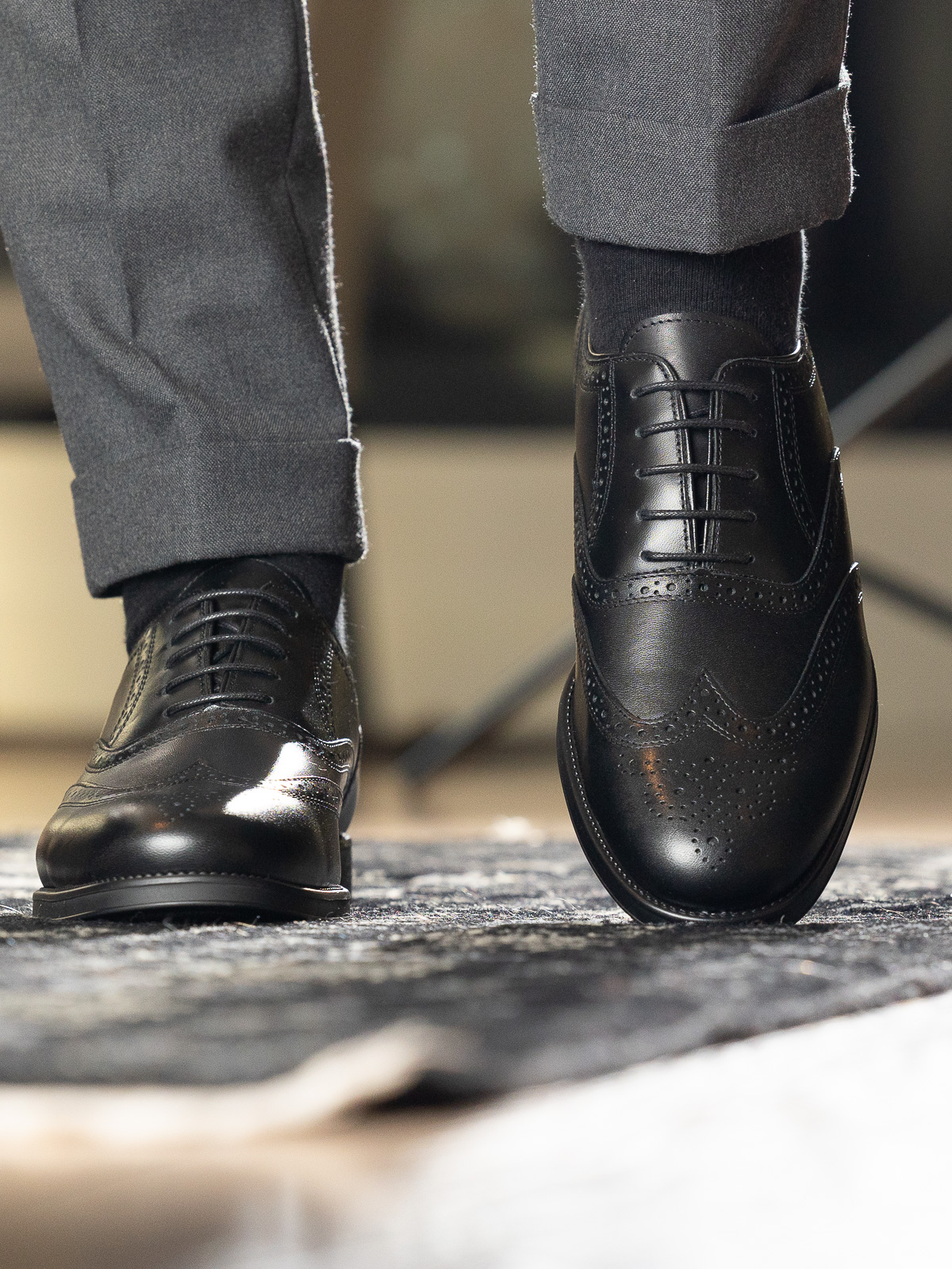 Gregers - Oxford Brogue Black - Trapes Sko