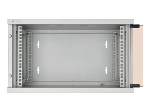 DELTACO 19-5406W - Kabinet - vægmonterbar, gulvstående - hvid - 6U - 19