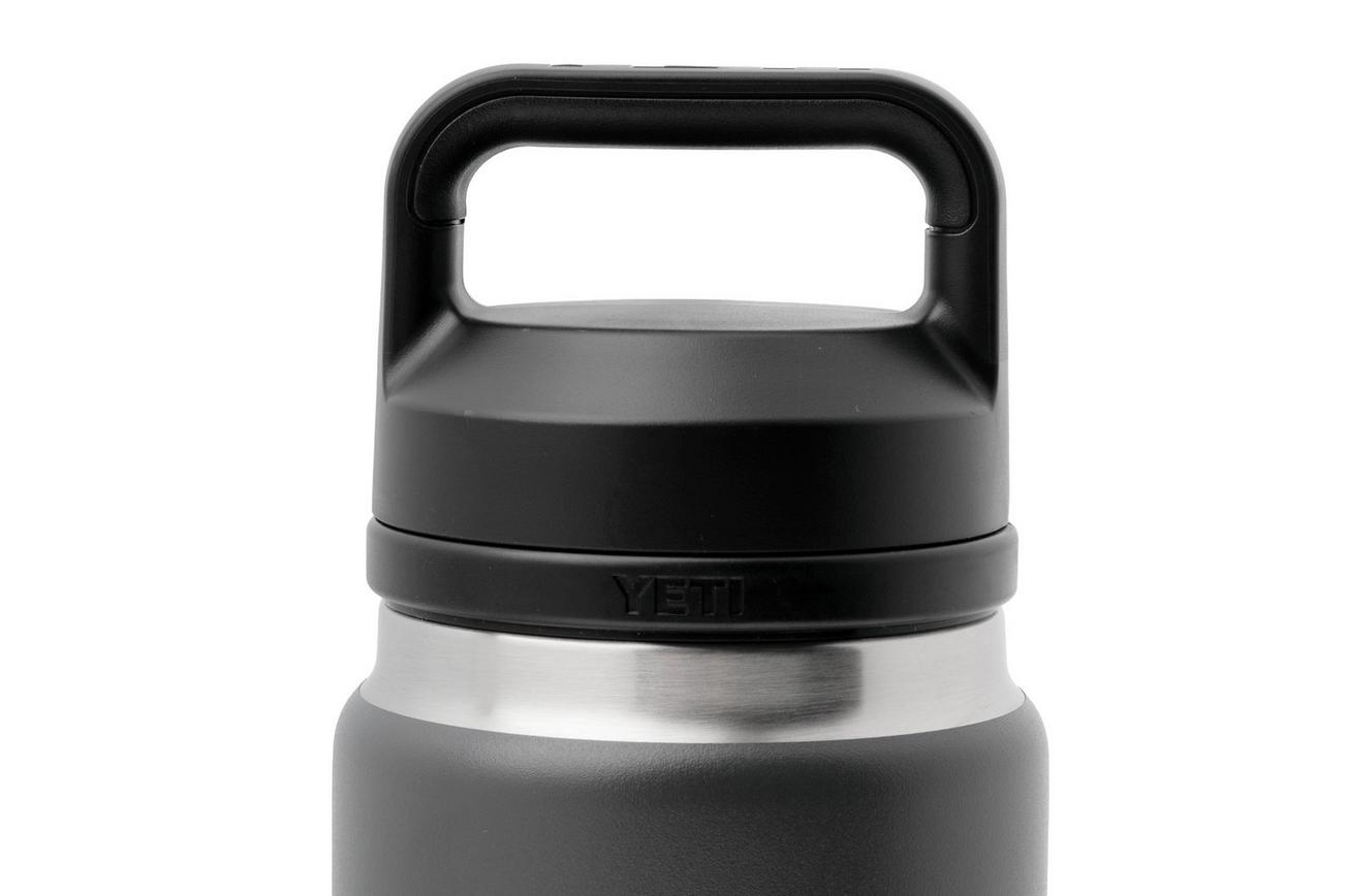 Yeti Rambler Bottle 26oz Chug Cap, Charcoal Grey, thermosfles met drinkdop, 769 ml