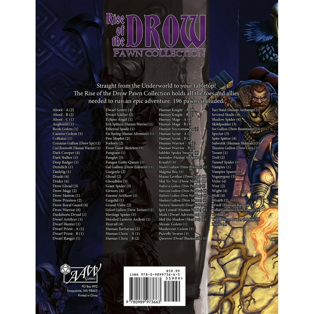 Rise of the Drow Collectors Edition Pawn Set