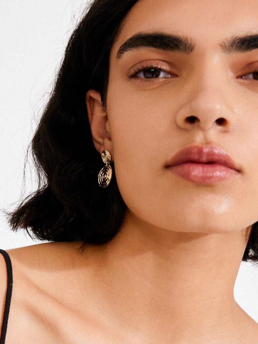 Air Earrings Old Gold