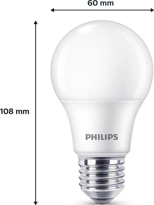 Philips - A60 - Led Lampen - Warm Wit Licht - E27 - 6 Stuks