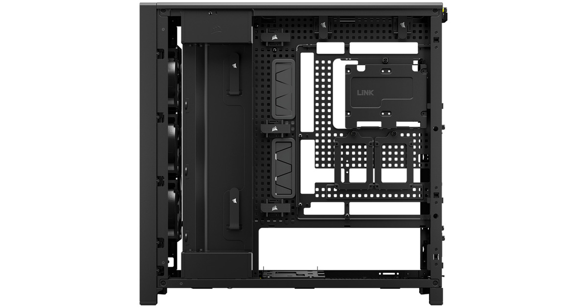 CorsairFRAME 5000D RS midi tower behuizing  (Zwart | 4x USB-A | 1x USB-C | RGB | Tempered Glass)