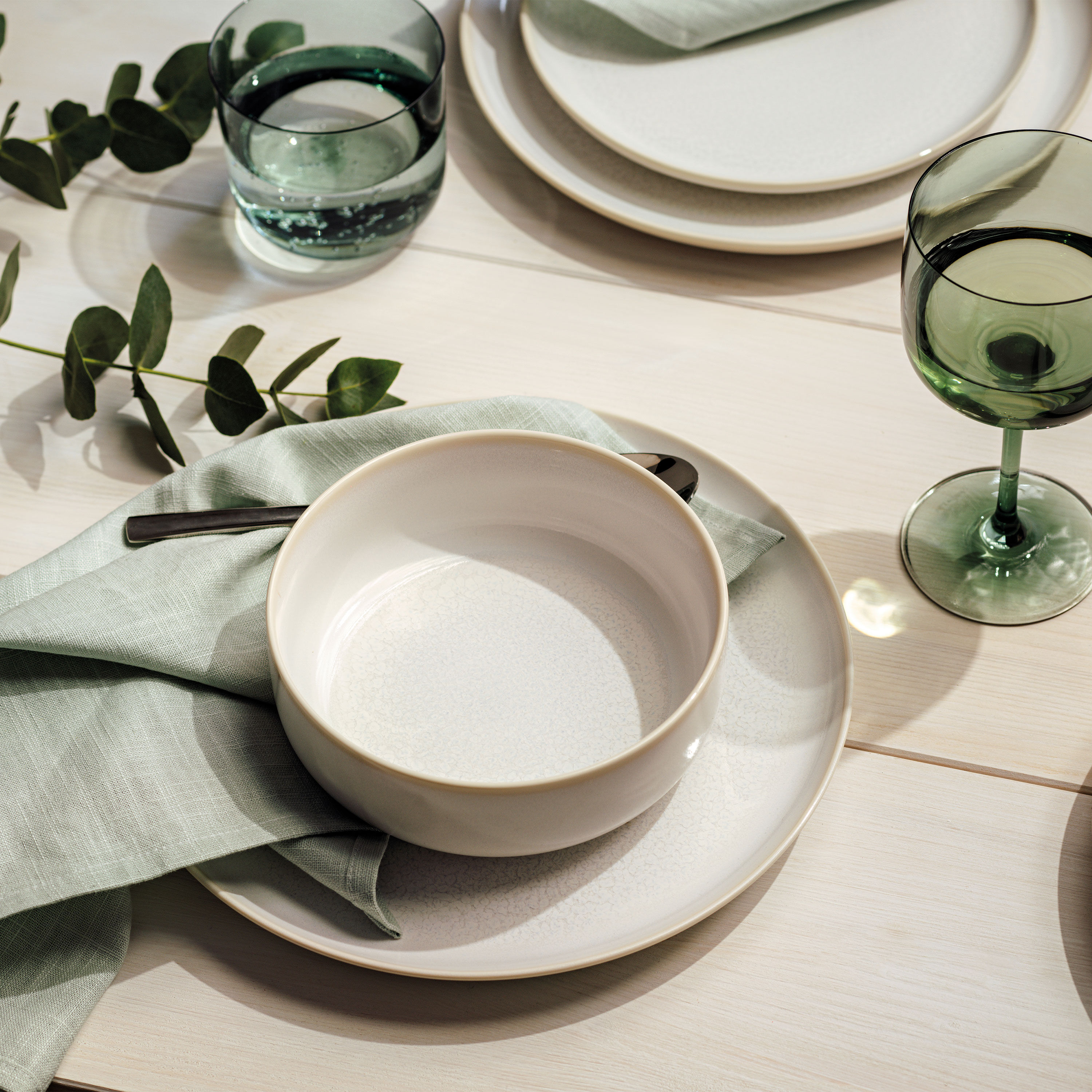Crafted Dinner plate White, 10.2'', Premium Porcelain
