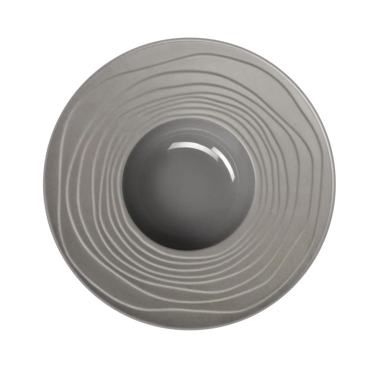 Escale Nature Gris - Assiette à pâtes 28 cm (lot de 6) Médard de Nobla