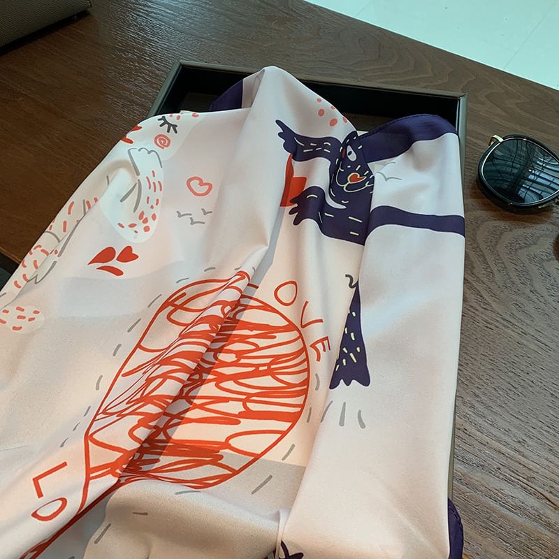Dreamaway - Sjaal met kattenprint