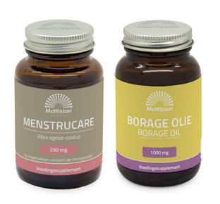 Mattisson HealthStyle - MenstruCare Vitex Agnus Castus Capsules en Borage Olie 1000mg Capsules - 2 Stuks