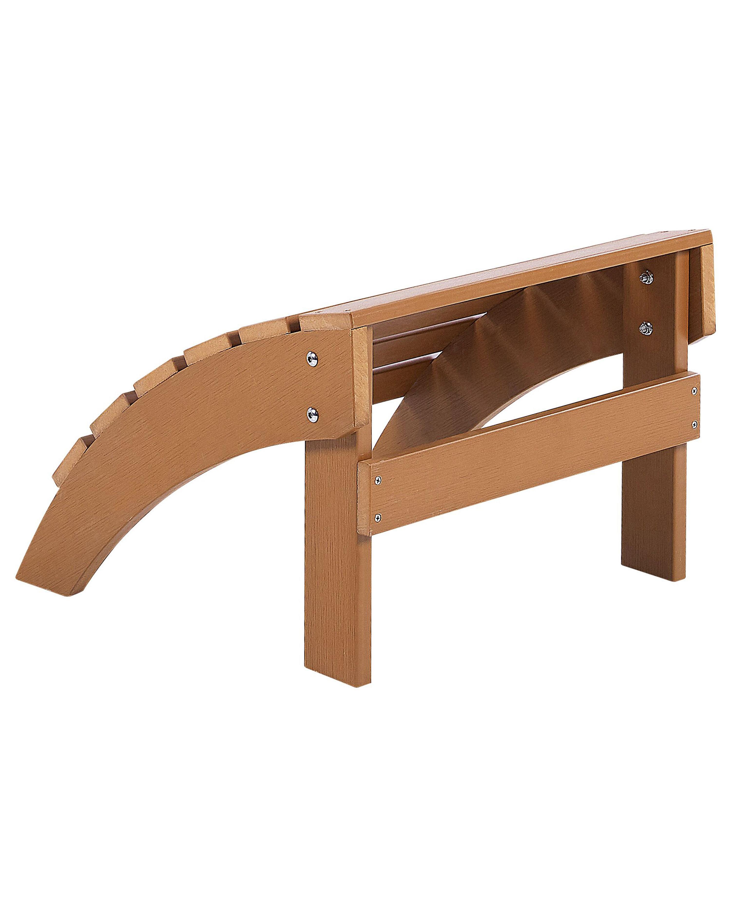 Tuinstoel ADIRONDACK met voetenbank Bruin