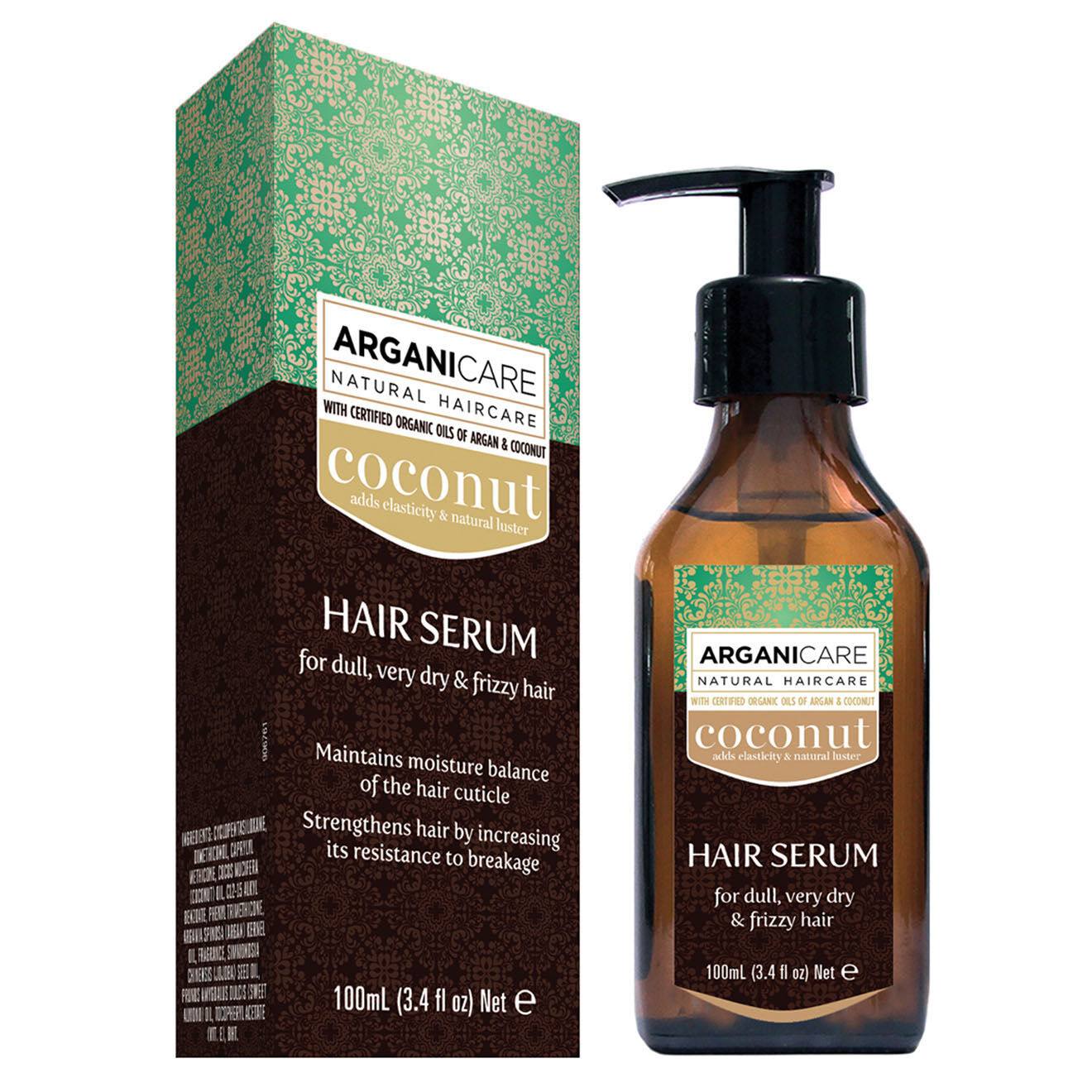 Arganicare Sérum huile Huile de Coco cheveux secs et frisés -  100 ml