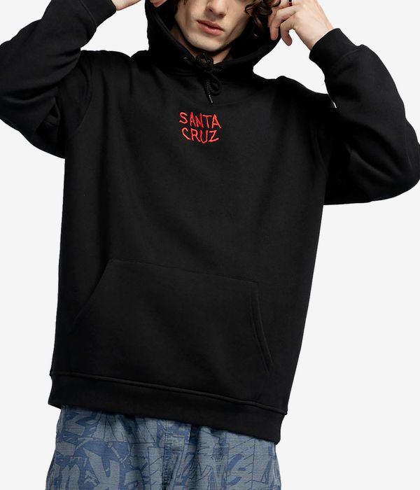 Santa Cruz Torn Hand Hoodie (black)
