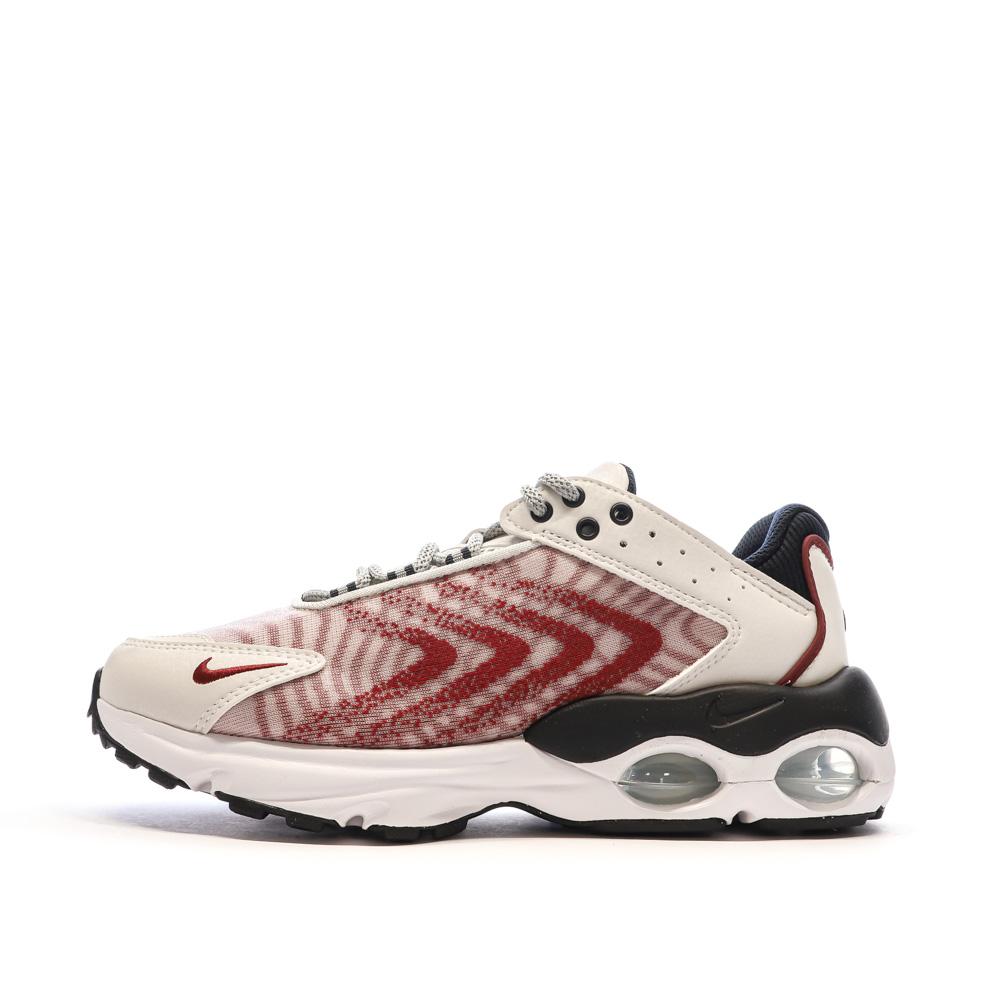 Nike Baskets Blanches/Bordeaux Garçon Nike Air Max Tw