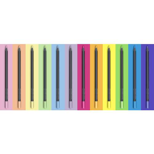 FABER-CASTELL Black Edition Buntstifte Neon & Pastell, 12er-Kartonetui