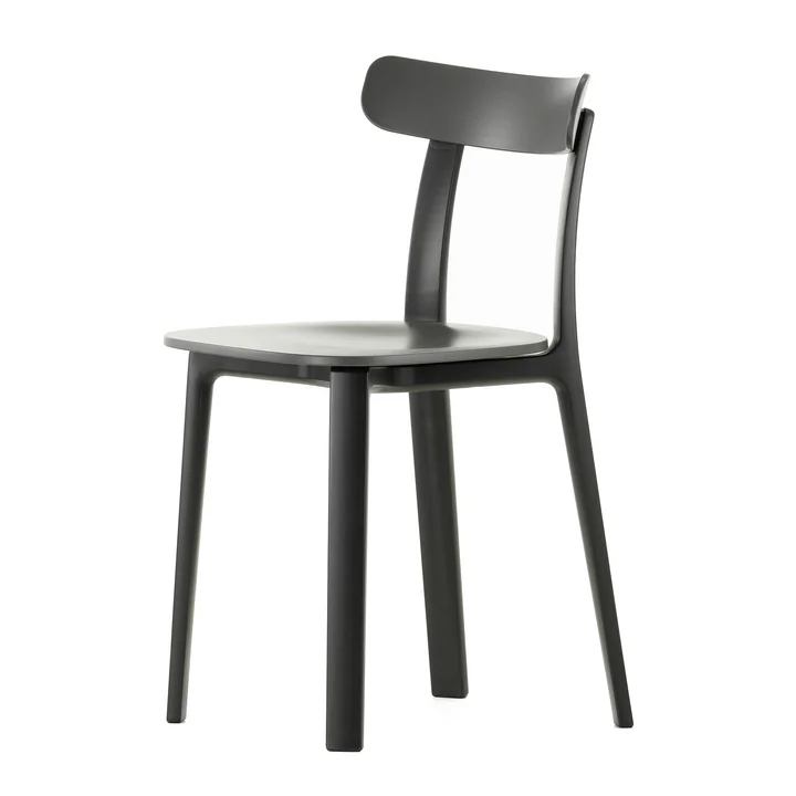 Vitra - All Plastic Chair, efeu, Filzgleiter