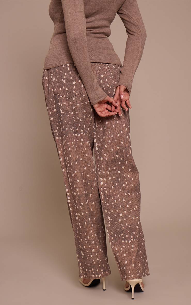 Marron Jean Large En Denim Shape