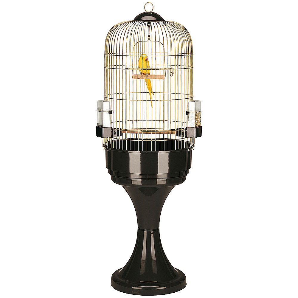 Ferplast cage à oiseaux max 6 cage pour oiseaux, perroquets, cacatoès, en métal, accessoires inclus mangeoires rotatives