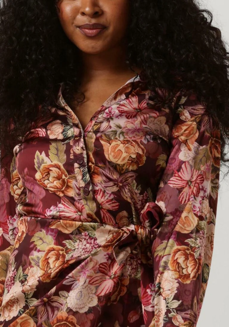 GUESS bruine guess mini jurk ls alya printed dress