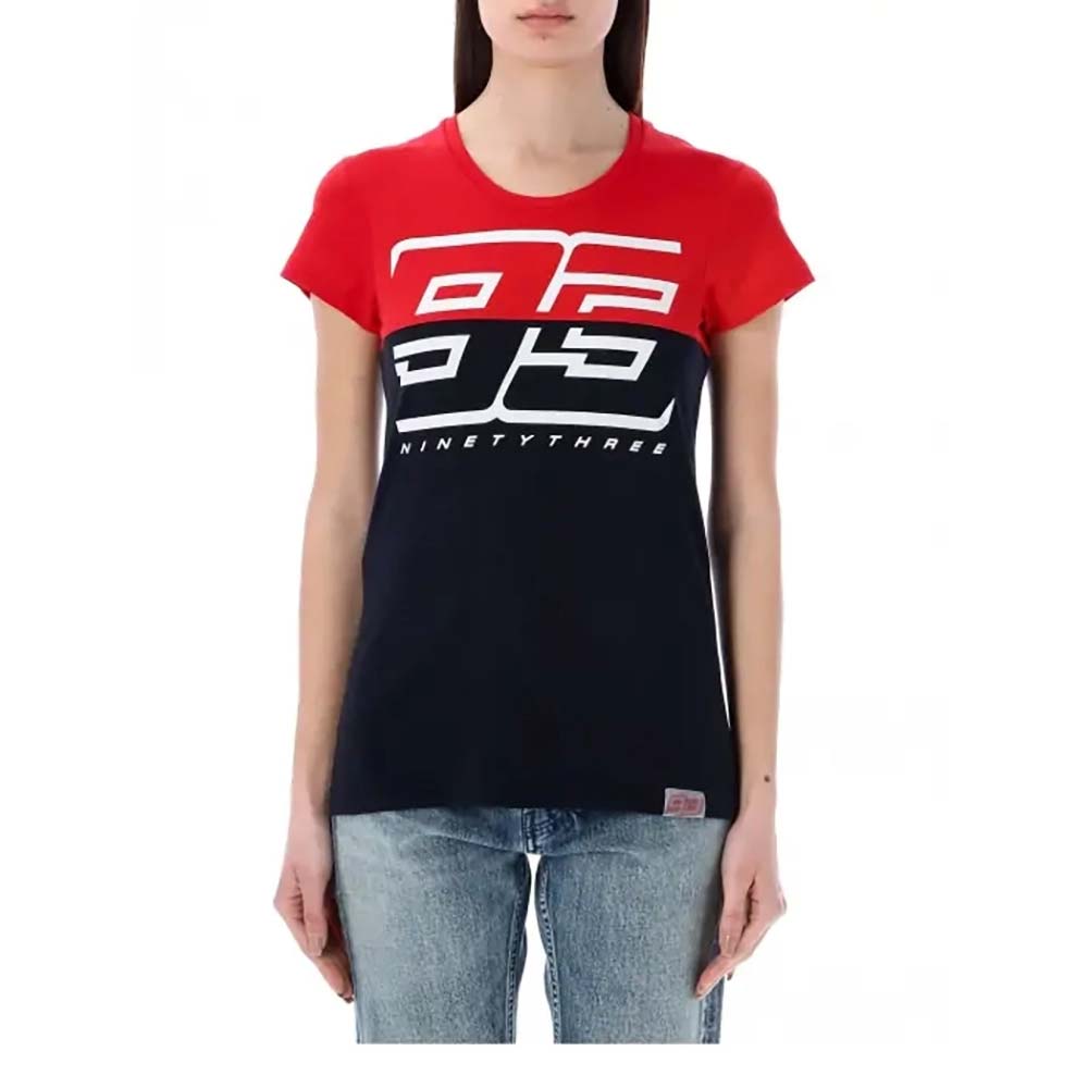 marc marquez - T-shirt femme 93 Ninety Three Bleu / Rouge