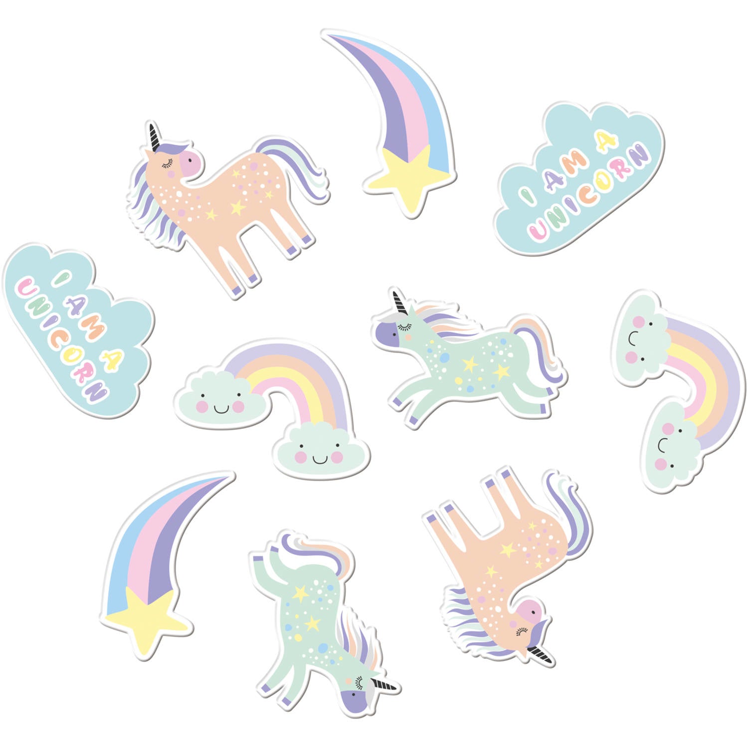 Unicorn Tafelconfetti Rainbows Xl 45st