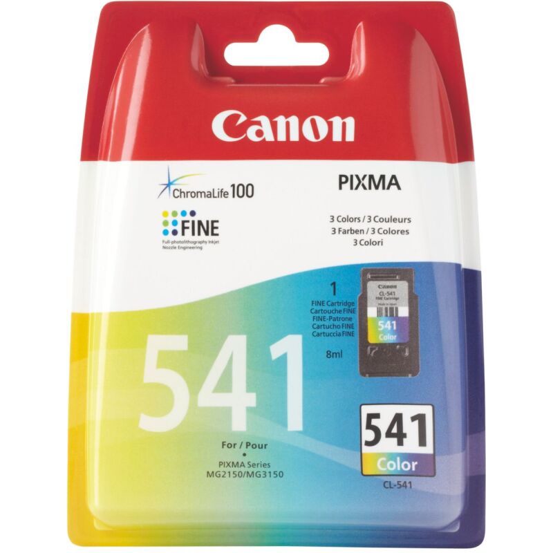 Cartouche Canon CL-541 de 3 couleurs pour imprimante jet d'encre