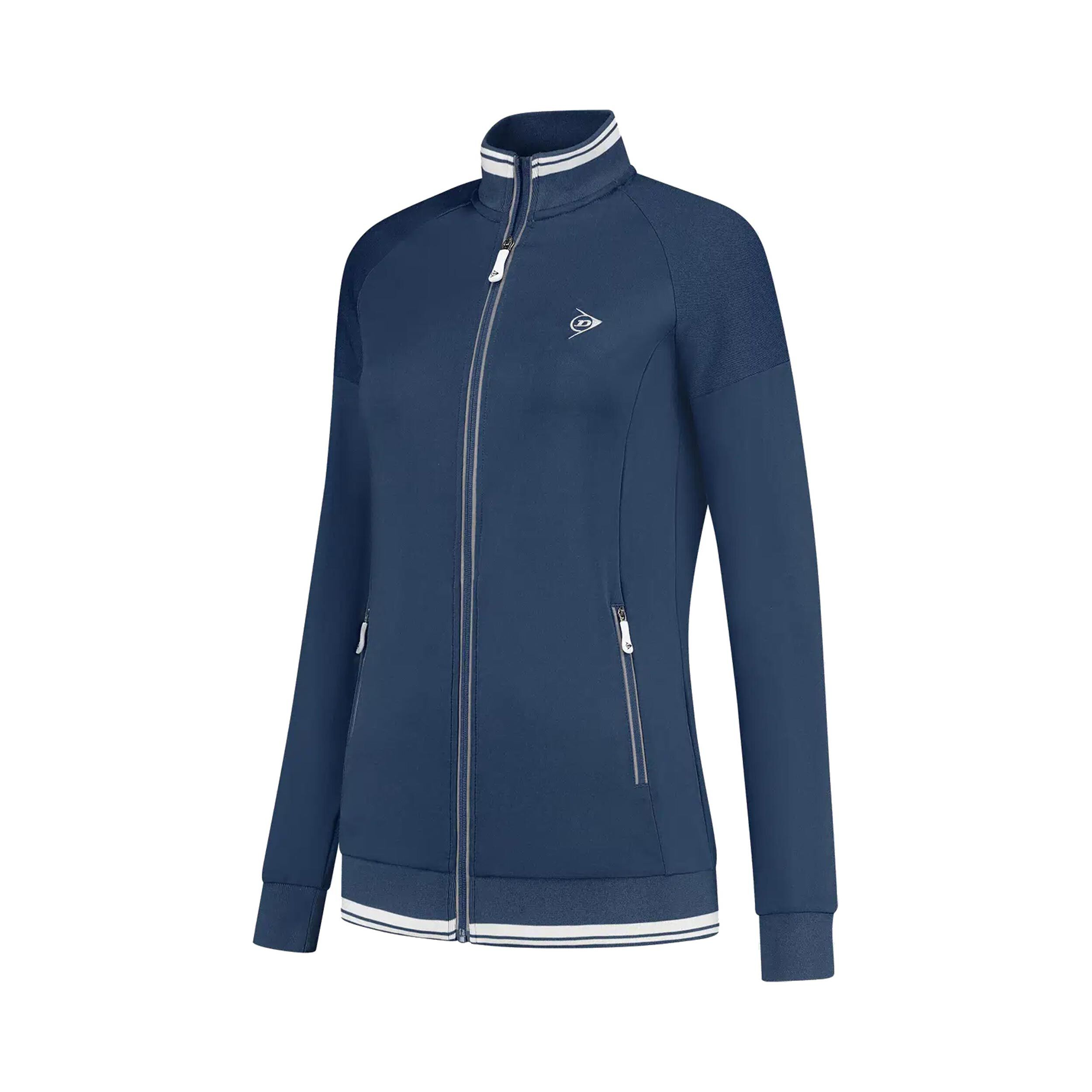Dunlop Club Knitted Veste De Survêtement Filles - Bleu Foncé
