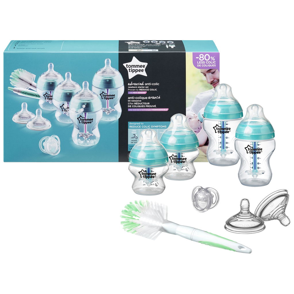 Tommee TippeeTommee Tippee   Babyflaschen Starterset Advanced Anti Kolik türkis