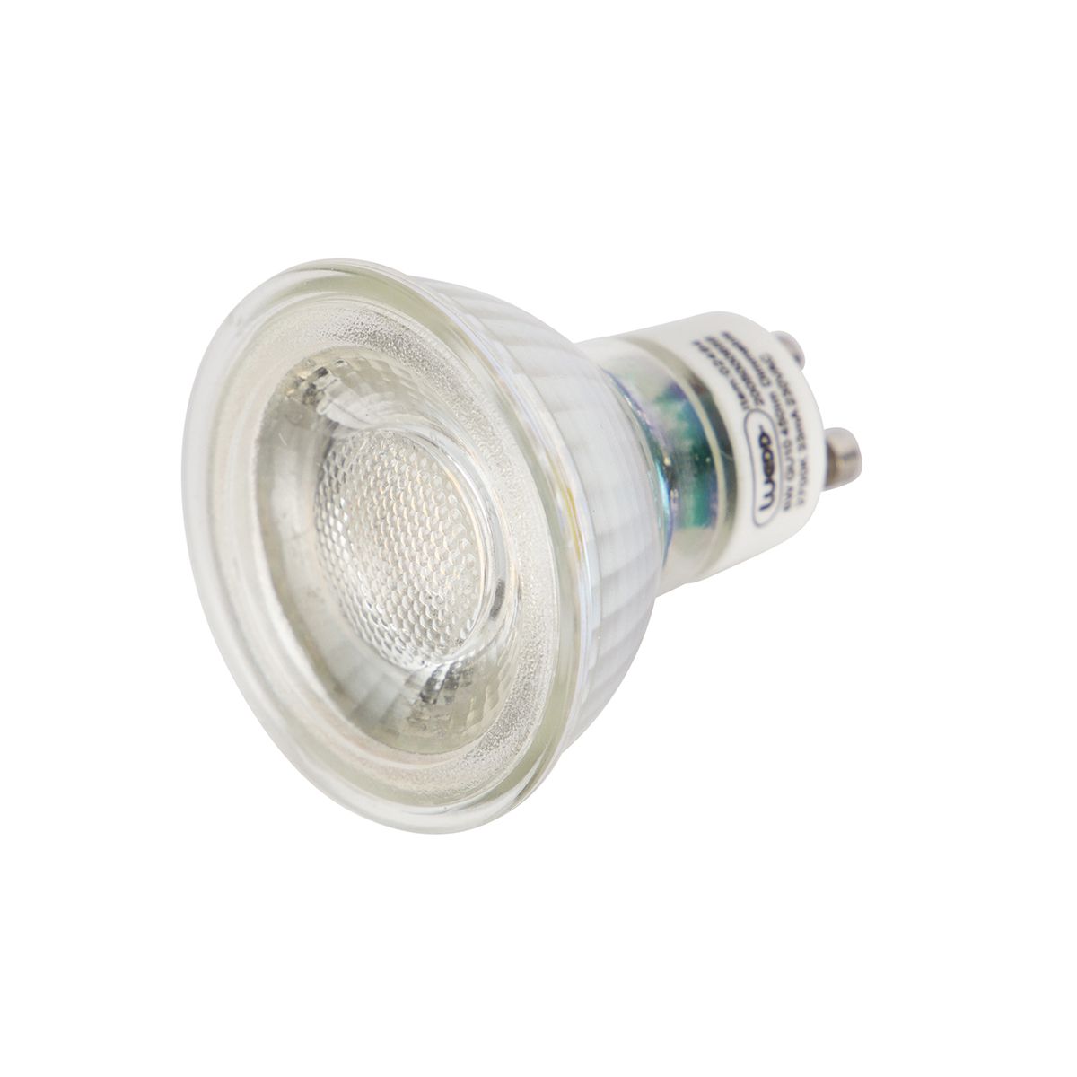 Set van 6 GU10 dimbare LED lampen 6W 450 lm 2700K