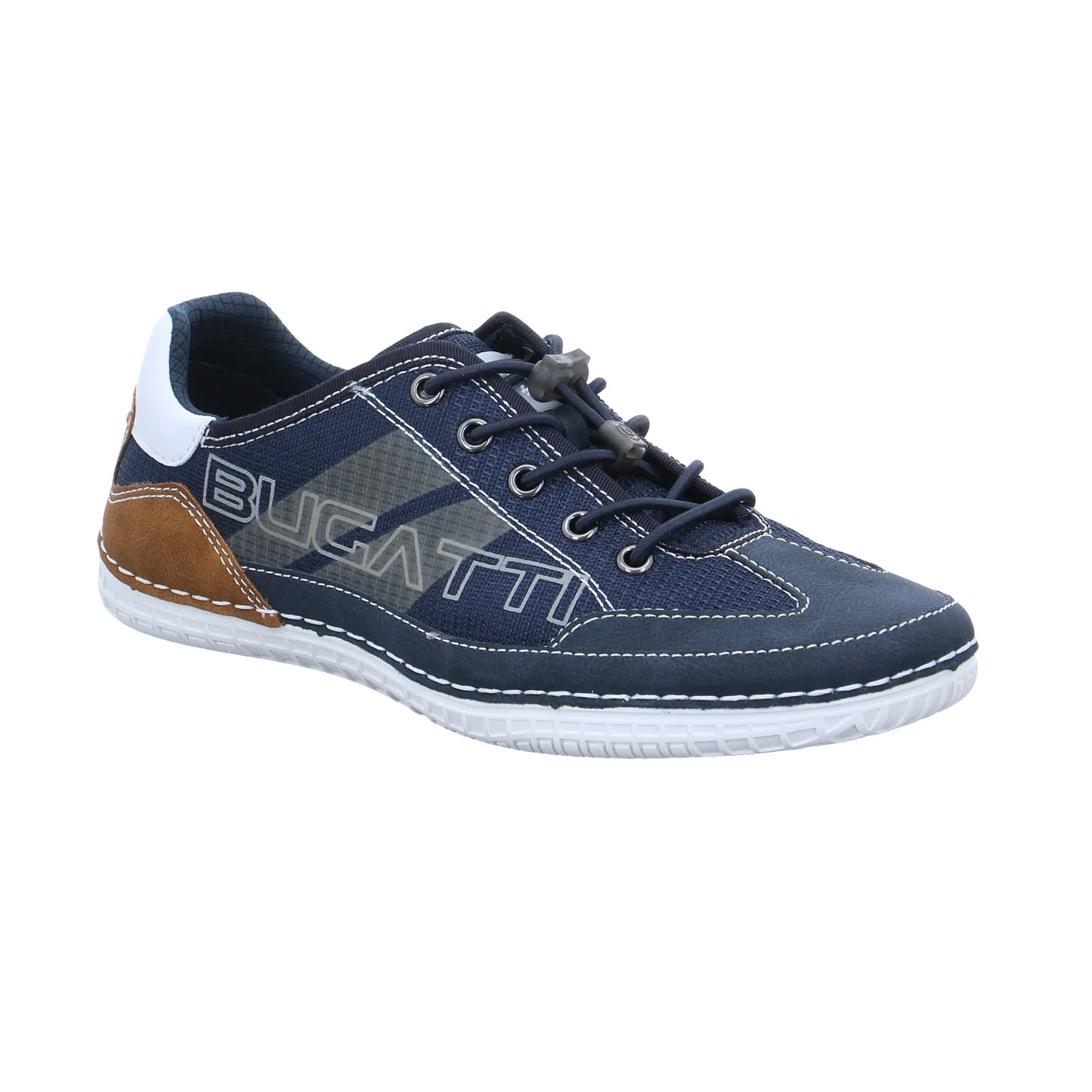 BUGATTI SHOES Halbschuhe Sneaker Blau Synthetik
