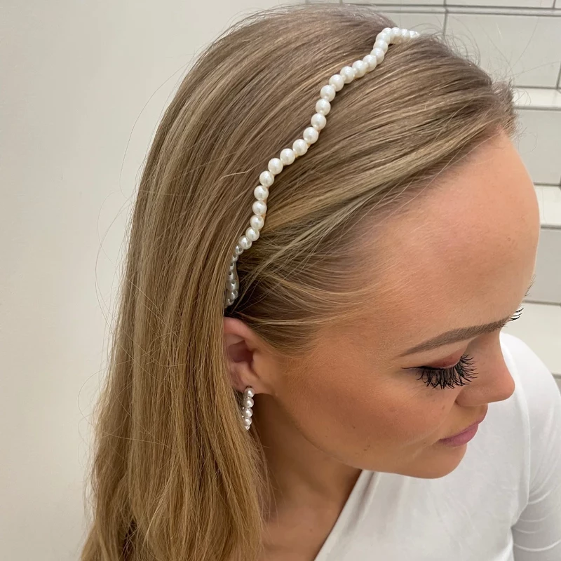 Beauty Flow Pearl Headband - Wavy