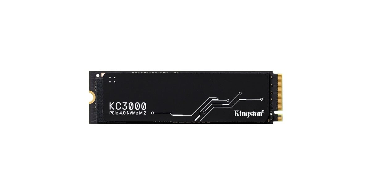 KingstonKC3000 2 TB SSD  (Zwart, SKC3000S/2048G, PCIe 4.0 NVMe, M.2 2280)