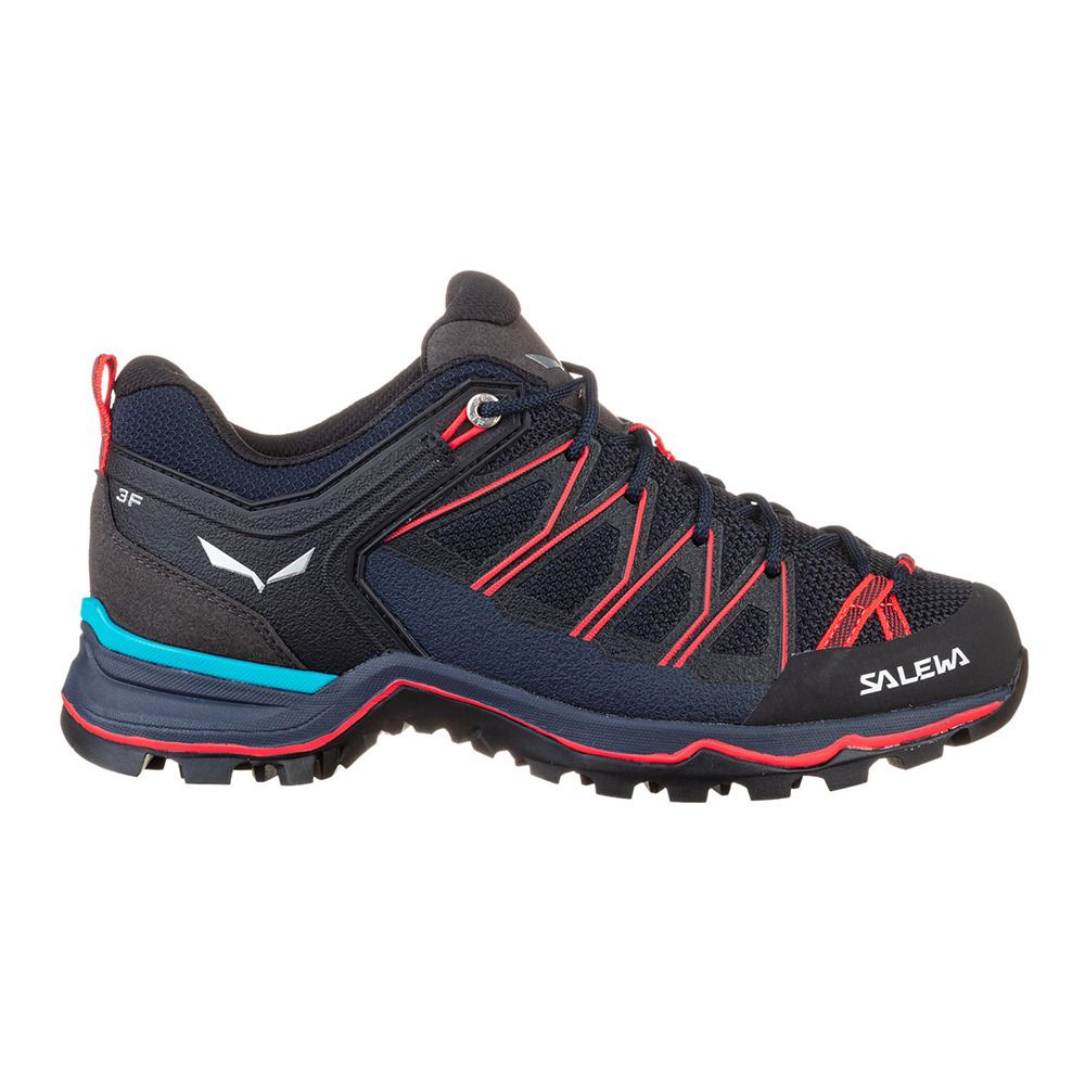 Salewa MTN TRAINER LITE - Chaussures randonné Femme premium navy/fluo coral