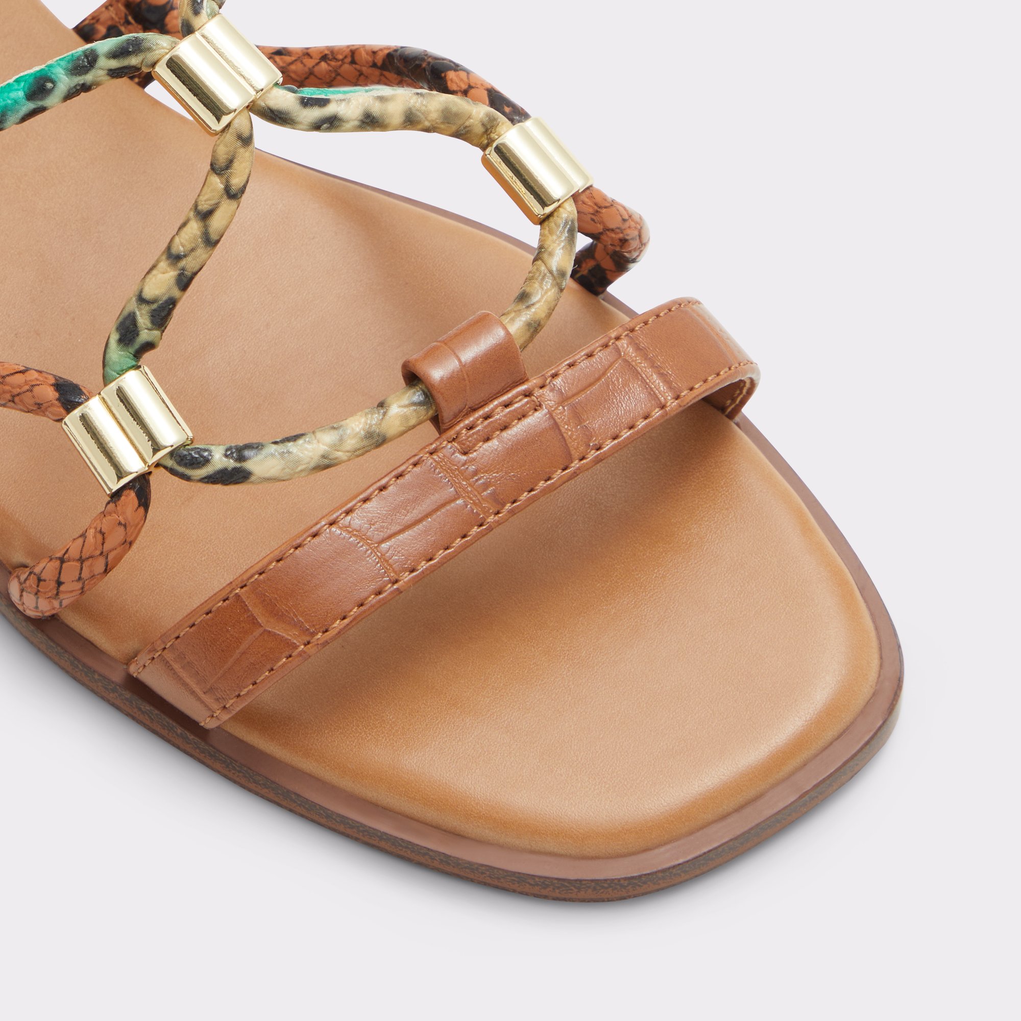 Occeran Medium Brown Women Strappy Sandals