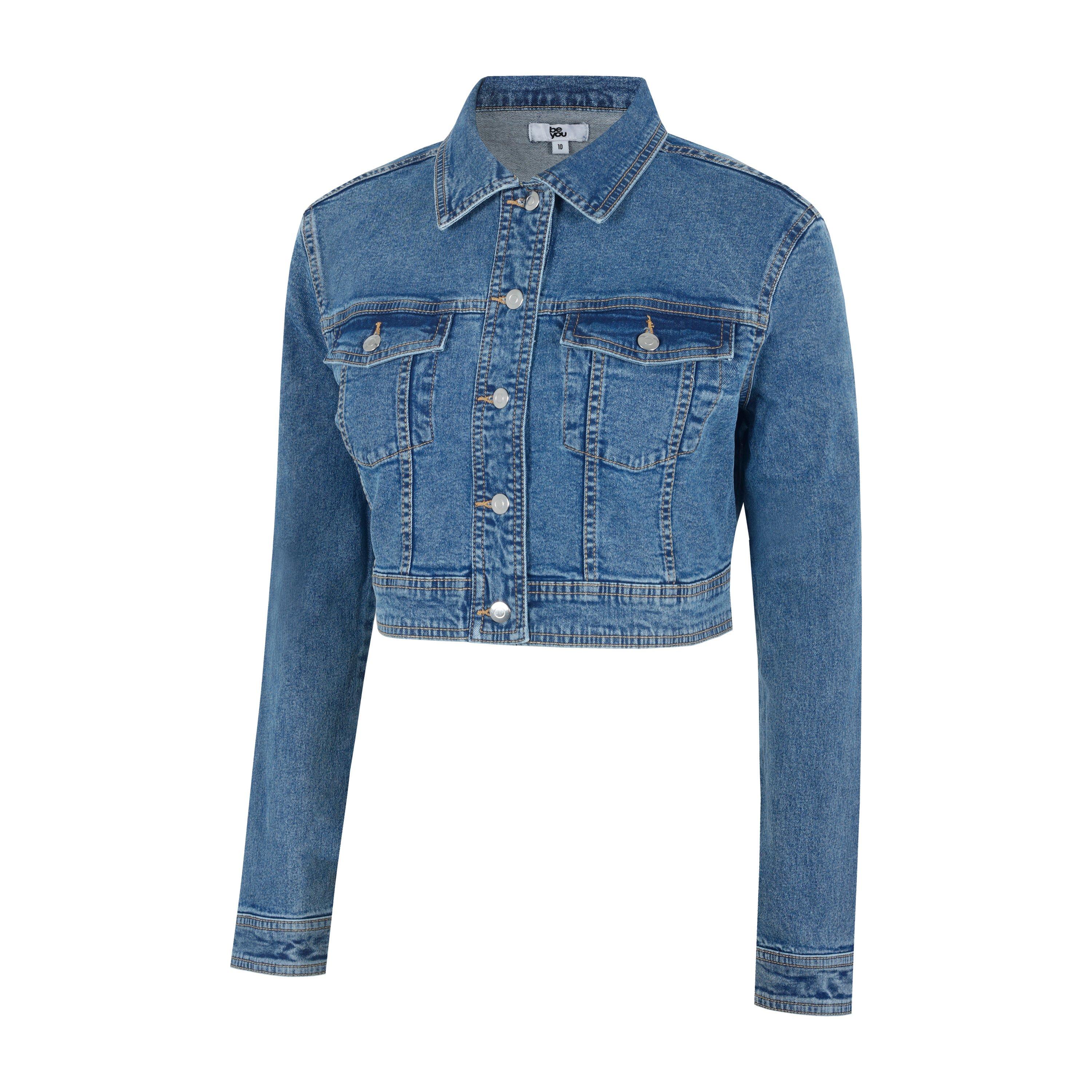 Be You Ladues Crop Denim Jacket