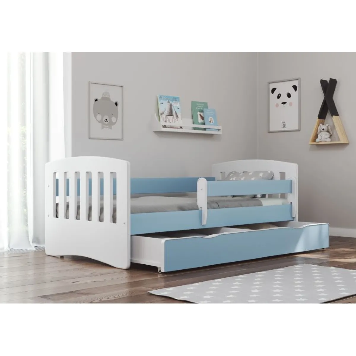 Classique 1 Bleu 180x80
