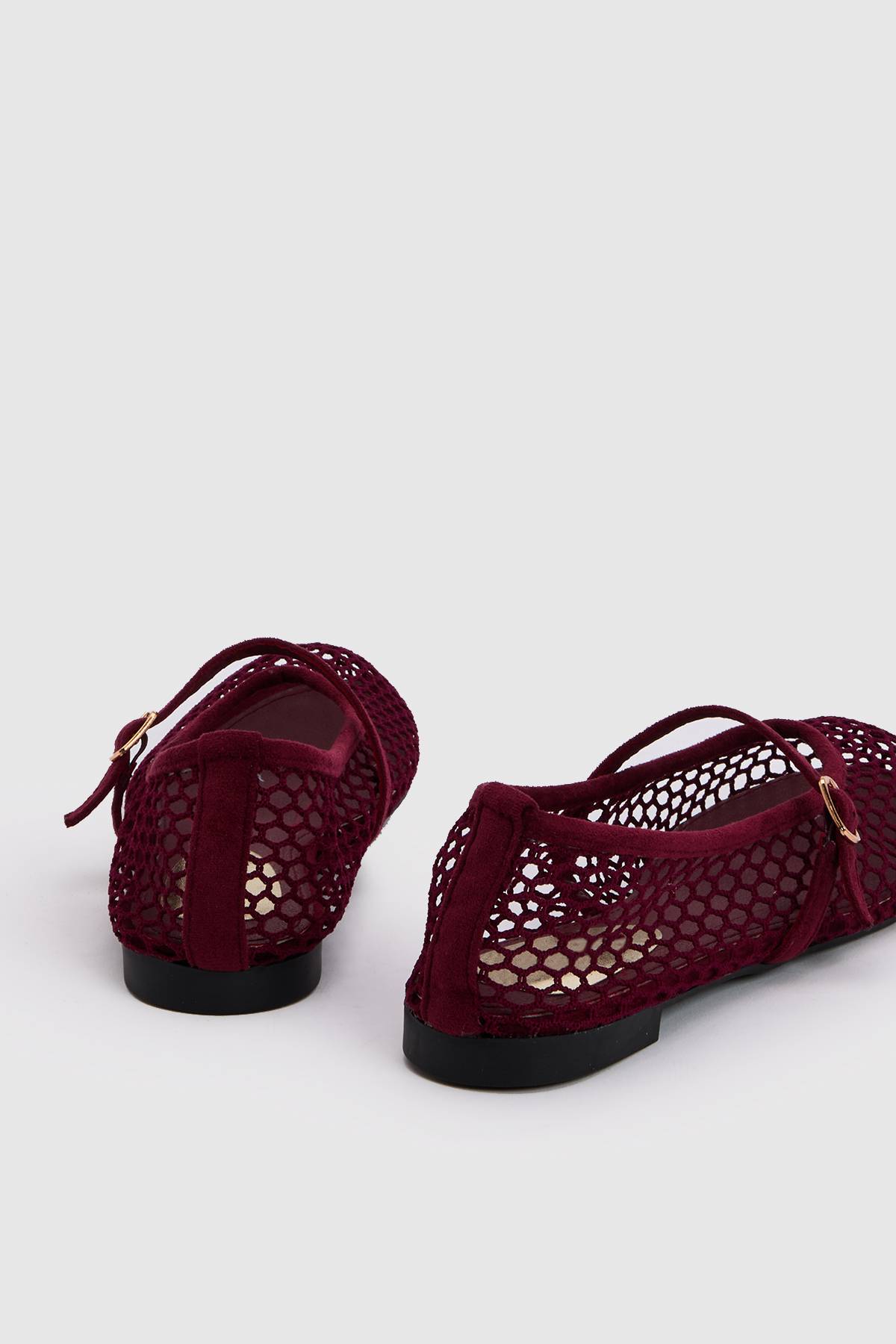 Oasis Ballerines Mary-jane Tilly En Synthétiquecuir Avec Empiècements En Résille