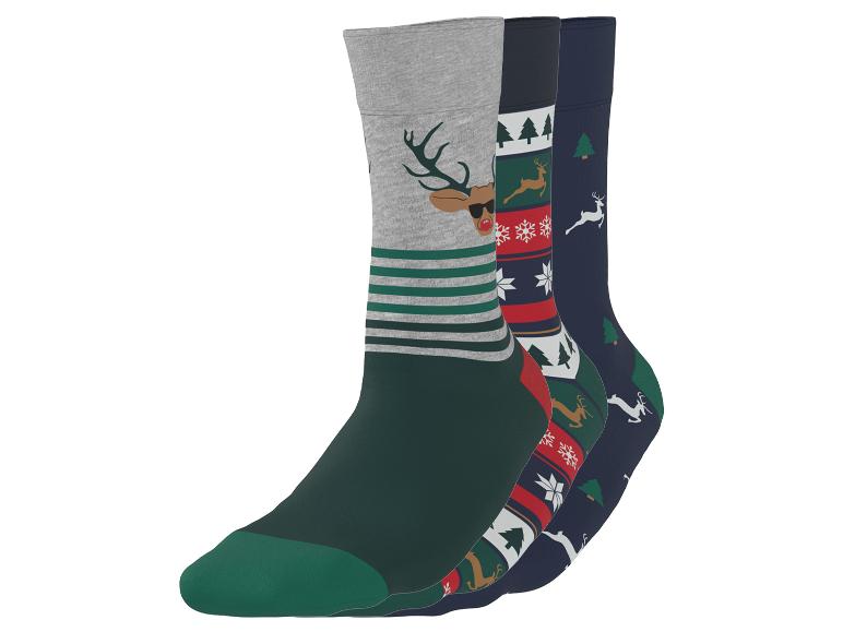 3 Paar kerstsokken