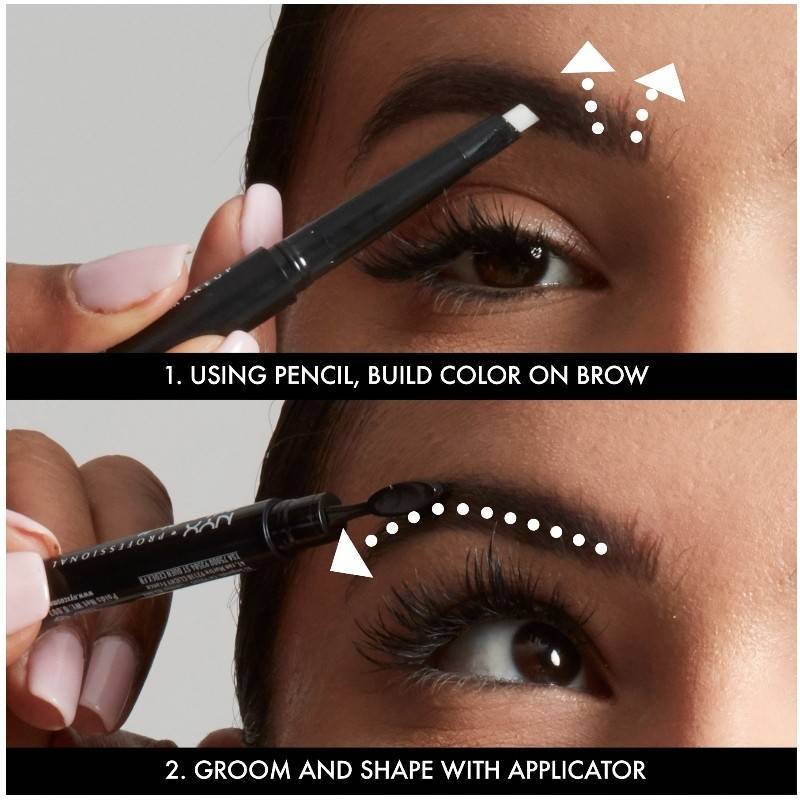 NYX Prof. Makeup Fill & Fluff Eyebrow Pomade Pencil 0,2 gr. - Clear