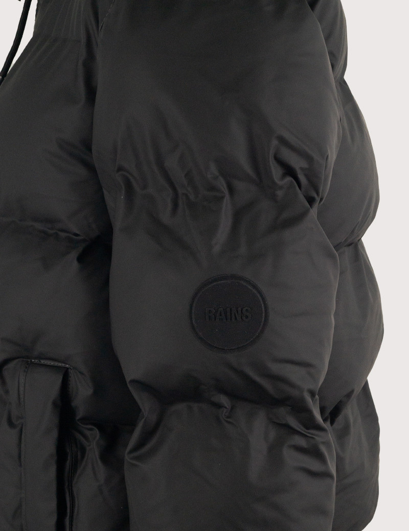 RAINS DOUDOUNE FEMME LONGUE PUFFER NOIR