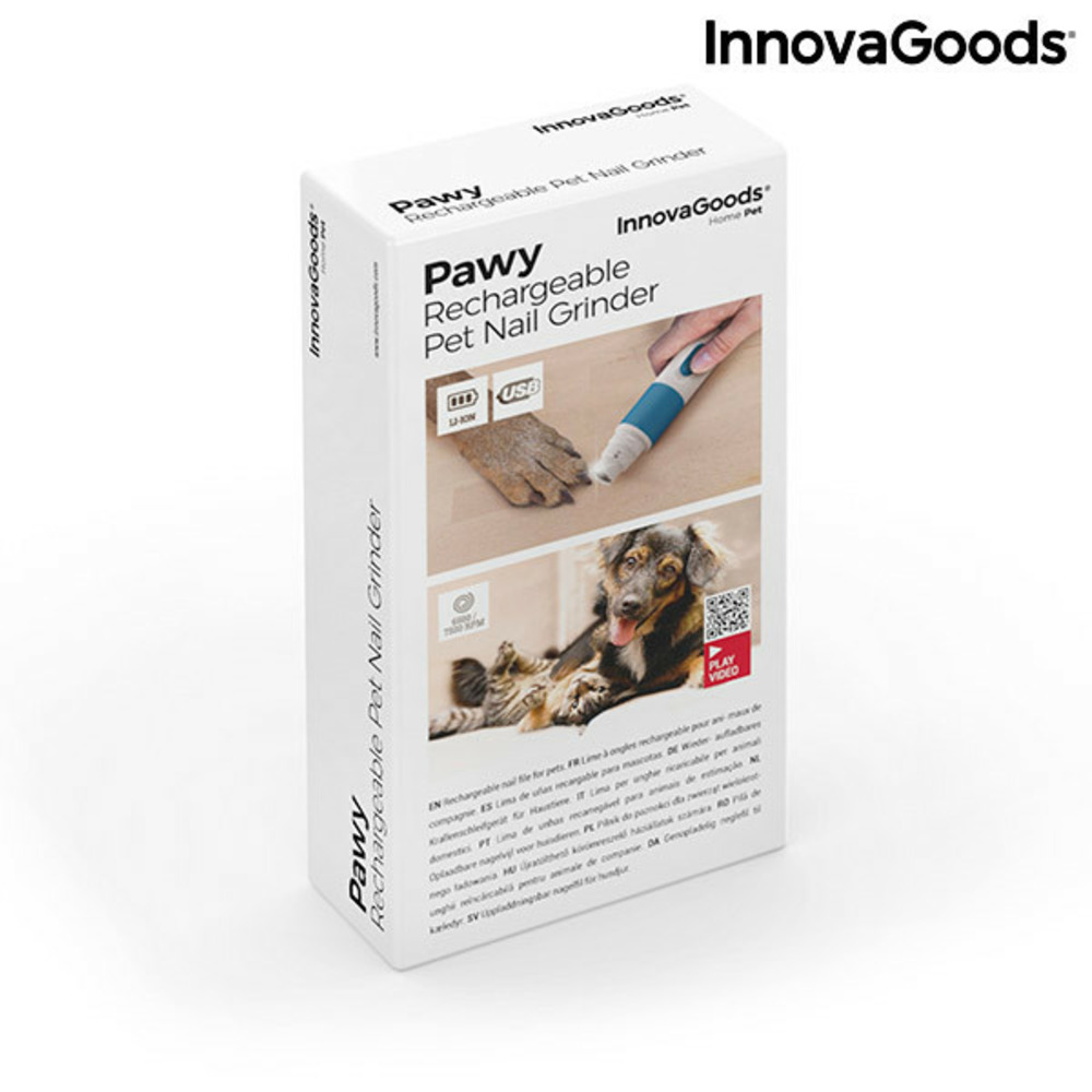 Lime à griffes rechargeable pour animaux de compagnie pawy