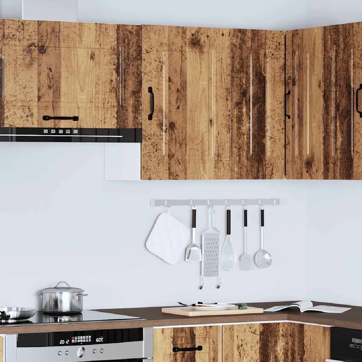 vidaXL Armoire murale de cuisine Kalmar vieux bois