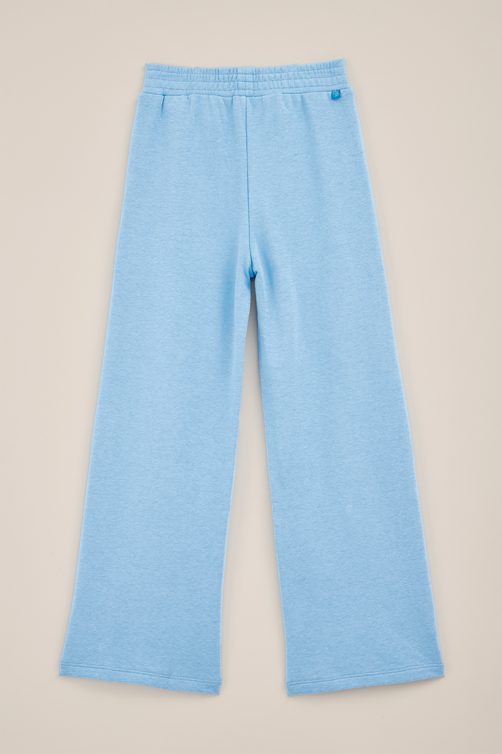 Meisjes broek straight fit joggingbroek WE Fashion Lichtblauw