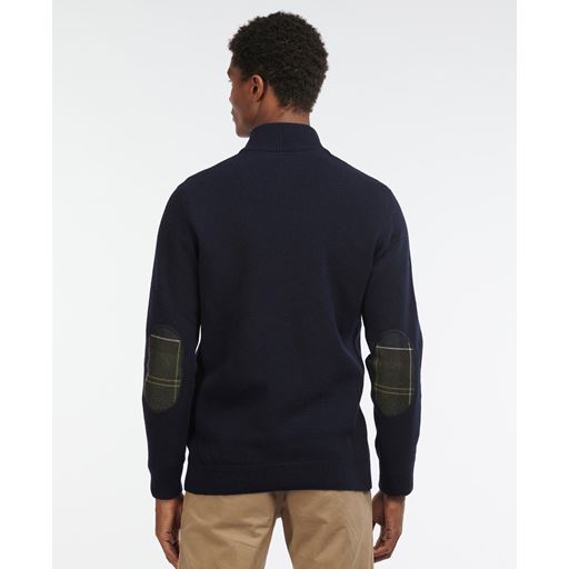 Barbour Holden Half Zip Striktrøje, Navy, XXL